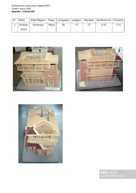 Bhaildyo Sattal, Bhaktapur (Népal) [maquette]