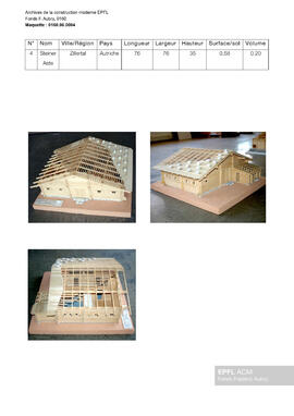 Steiner Aste, Zillertal (Autriche) [maquette]