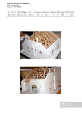 Ferme, Coppet (Vaud, Suisse) [maquette]