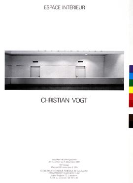 Espace intérieur : photographies de Christian Vogt