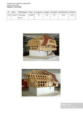 Grenier, Heimberg (Berne, Suisse) [maquette]