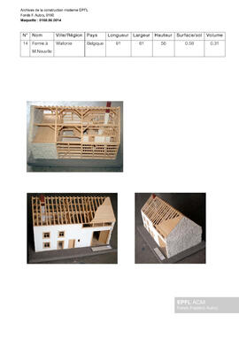 Ferme à Martouzin-Neuville, Wallonie (Belgique) [maquette]