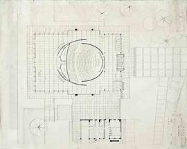 EPUL, Aula : plans et coupes redessiné en vue de publication I