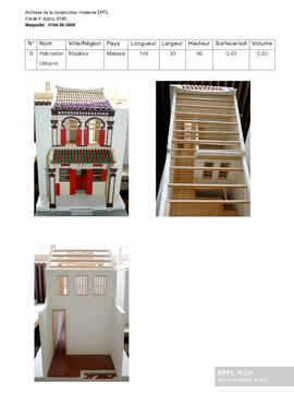 Habitation Urbaine, Malakka (Malaisie) [maquette]