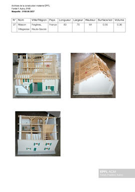 Maison Gantelet, Feigères, Haute-Savoie (France) [maquette]