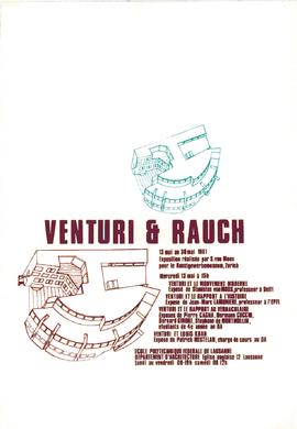 Venturi et le mouvement moderne ; Venturi et le rapport à l'histoire ; Venturi et le rapport au vernaculaire ; Venturi et Louis Kahn 