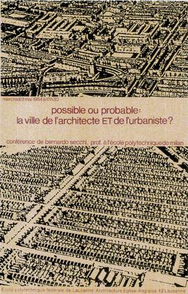 Possible ou probable : la ville de l'architecte et de l'urbaniste ?